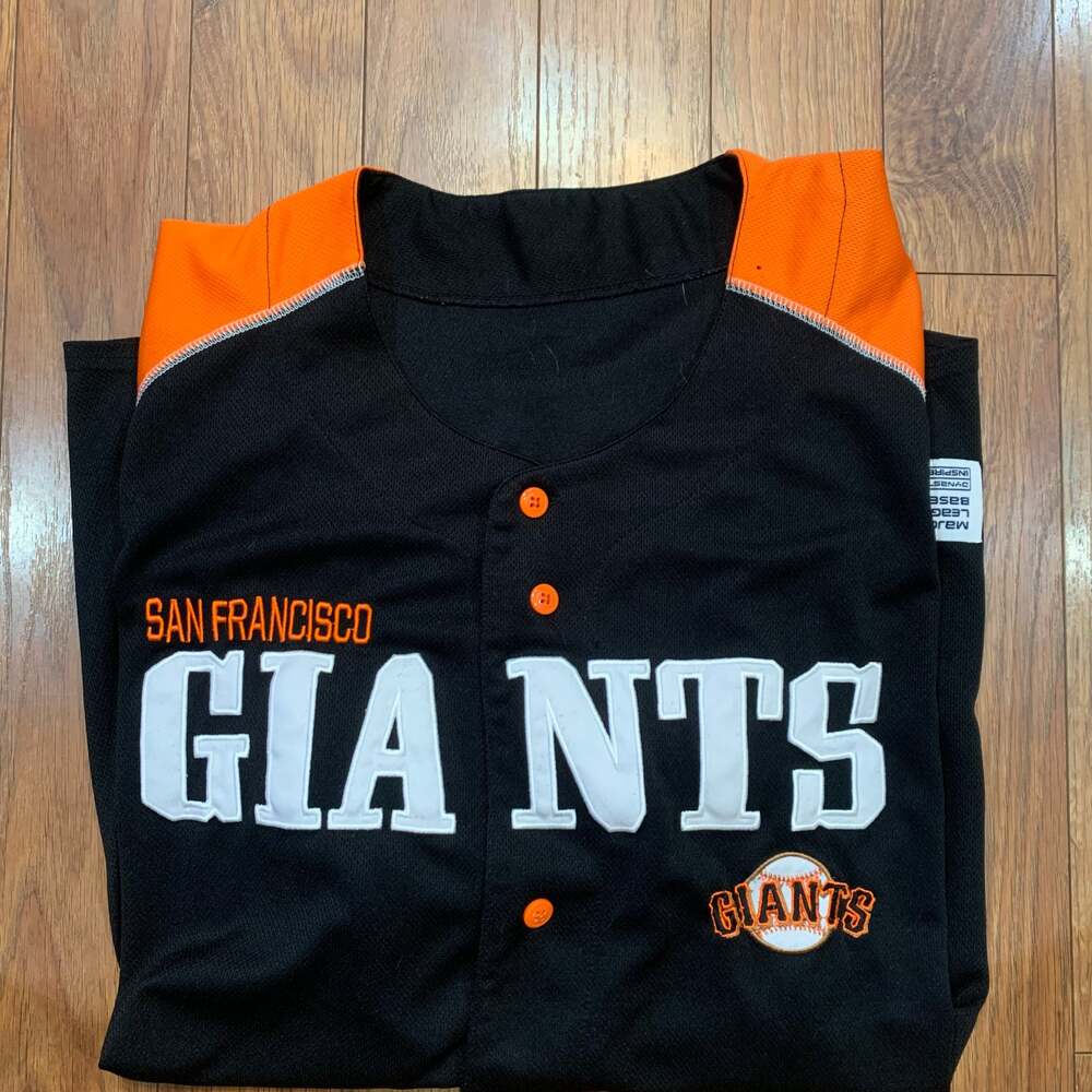 Vintage Dynasty San Francisco Giants MLB Jersey Men's Black Blank Stitched